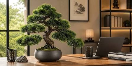 Zen Workspace Bonsai by @zen.interiors.np